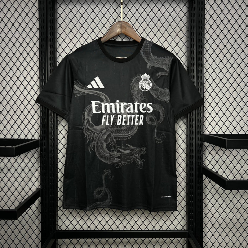 Camisa Real Madrid Edição Especial Preta 24/25 - Adidas Torcedor Masculina Lançamento