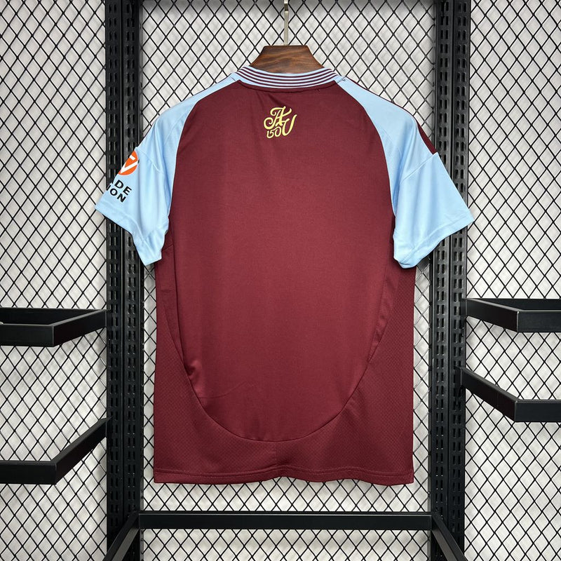 Camisa Aston Villa Home 24/25 - Adidas Torcedor Masculina Lançamento