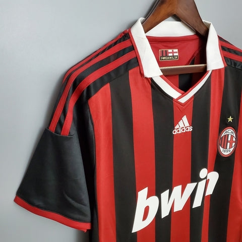 Camisa Milan Retrô 09/10 - Adidas - Vermelha e Preta