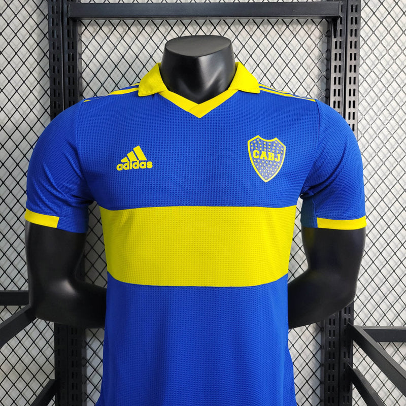 Camisa Boca Juniors I 23/24 - Azul e Amarela - Adidas - Masculino Jogador