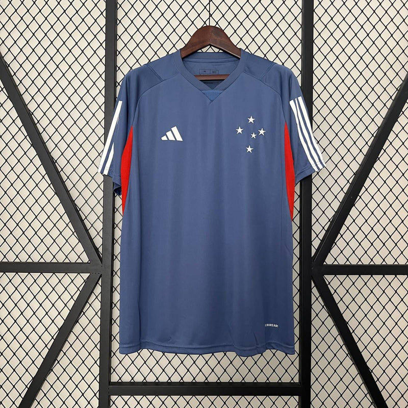 Camisa Cruzeiro Treino Azul 24/25 - Adidas Torcedor Masculina