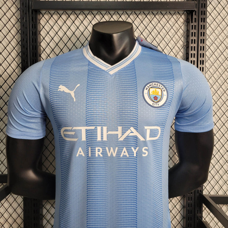 Camisa Manchester City I 23/24 - Azul - Puma - Masculino Jogador