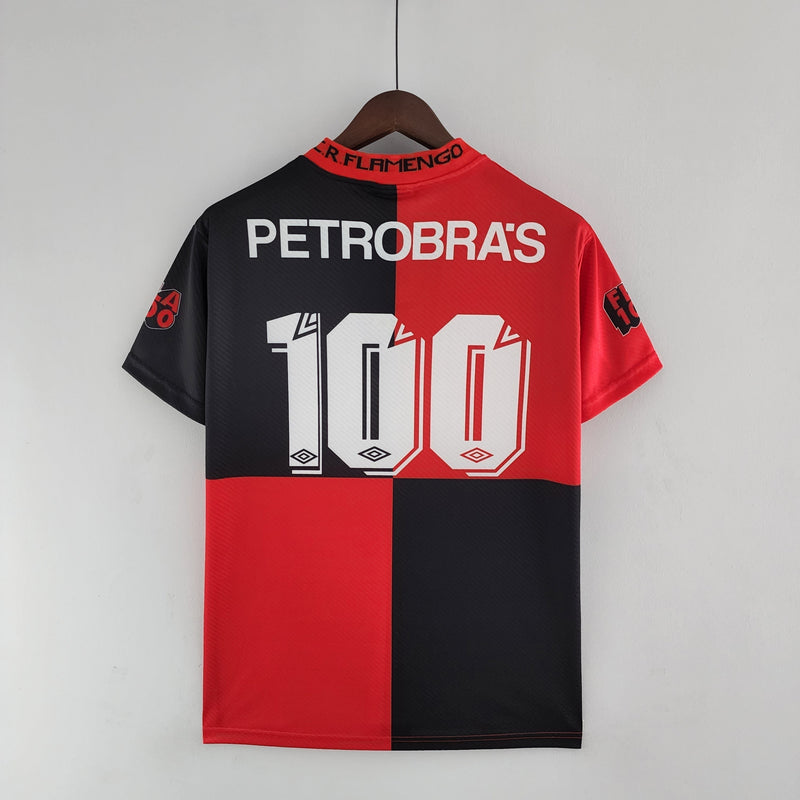 Camisa Flamengo Retrô 100 Aniversário 1994 - Vermelha e Preta