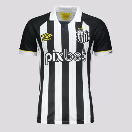 Camisa Santos II 23/24 Umbro - Preto e Branco