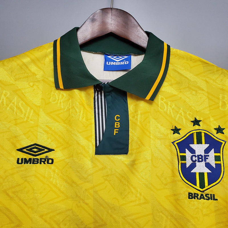 Camisa Seleção Brasileira Retrô 1991/1993 Amarela - Umbro