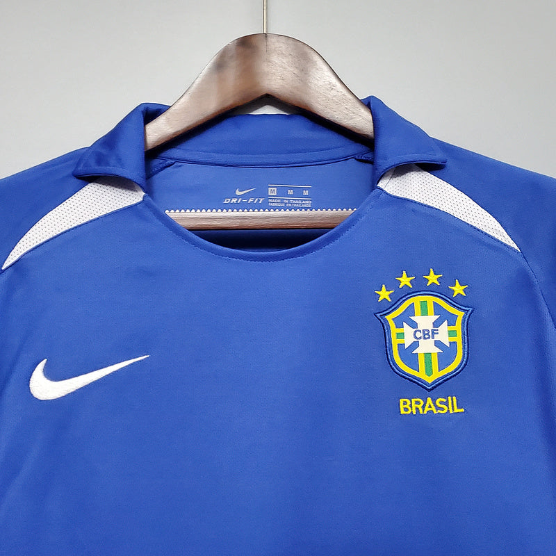 Camisa Seleção Brasileira Retrô 2002 Azul - Nike