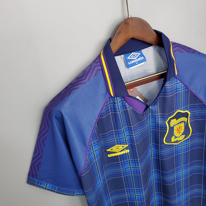 Camisa Escócia Retrô 1994/1996 Azul - Umbro