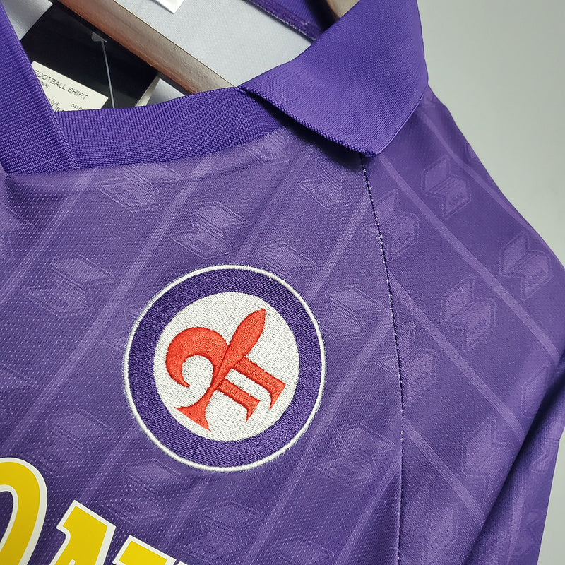 Camisa Fiorentina Retrô 1989/1990 Roxa - ABM