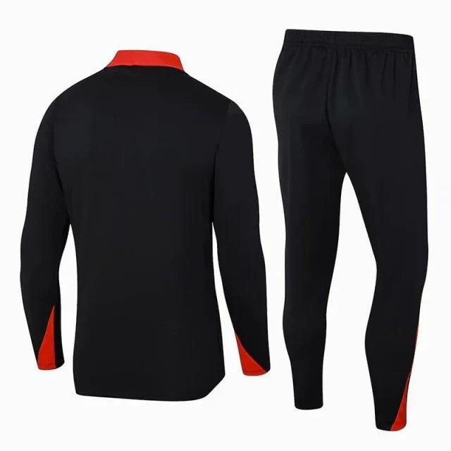 Conjunto Portugal 2024 Preto - Nike - Com Ziper