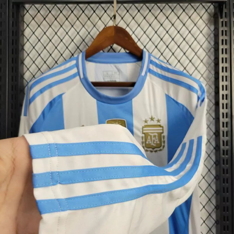 Camisa Argentina Home Manga Comprida 24/25 - Adidas Versão Torcedor